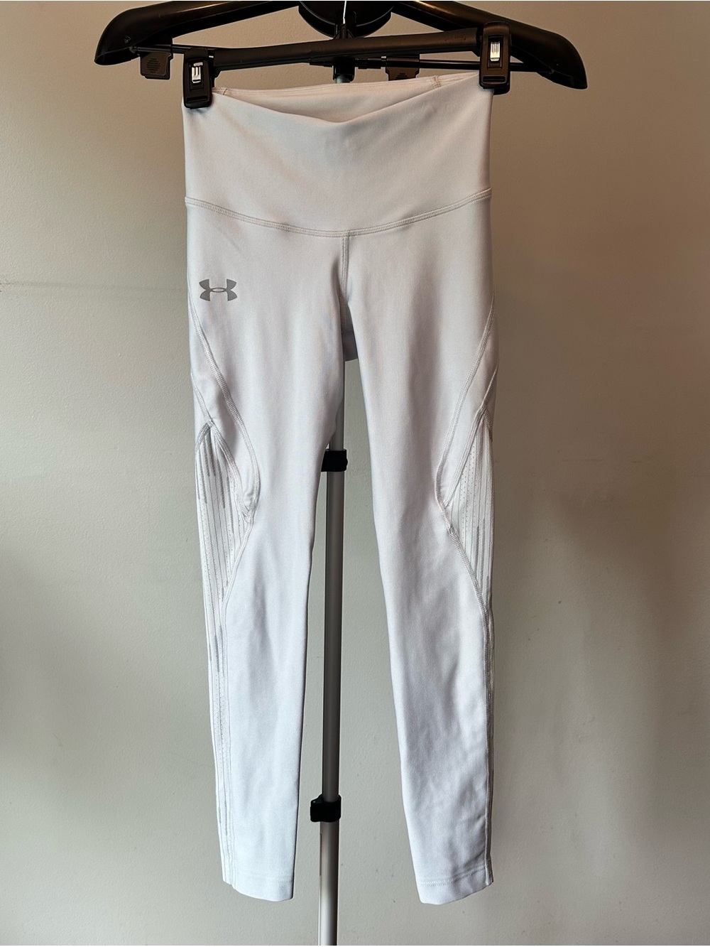 Under Armour HeatGear Leggings Womens XS Gray Compression Gorpcore Athleisure